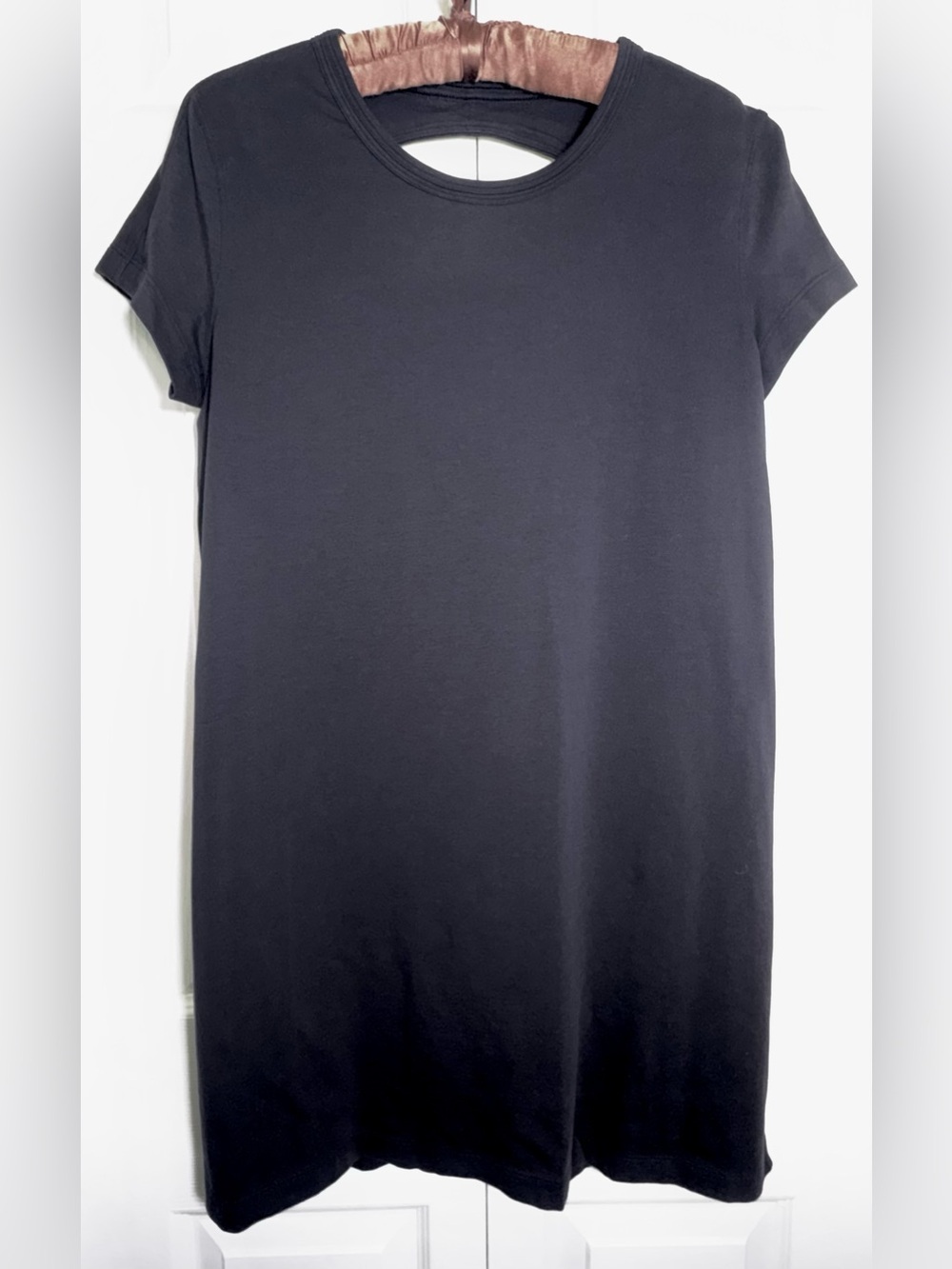 Lululemon Day Tripper Cut Out Back Dress Black Estimated Size 10 EUC